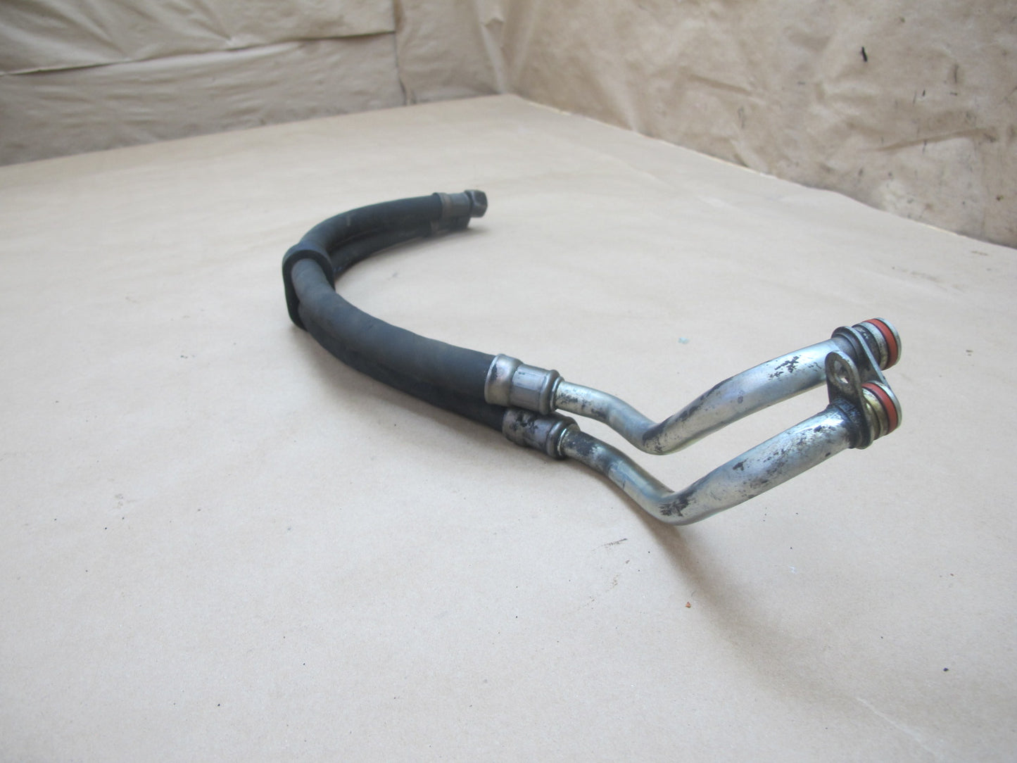 94-02 Mercedes R129 SL600 M120 Engine Oil Cooler Hose Pipe Line OEM