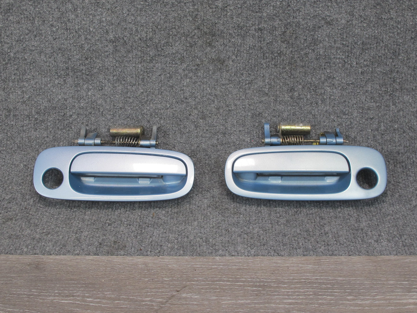 00-05 Toyota MR2 Spyder Set of 2 Left & Right Door Exterior Handle Blue OEM