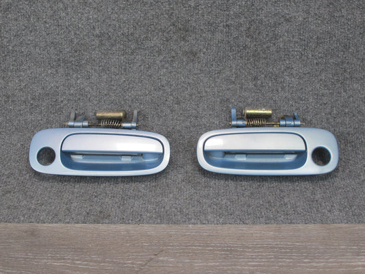 00-05 Toyota MR2 Spyder Set of 2 Left & Right Door Exterior Handle Blue OEM