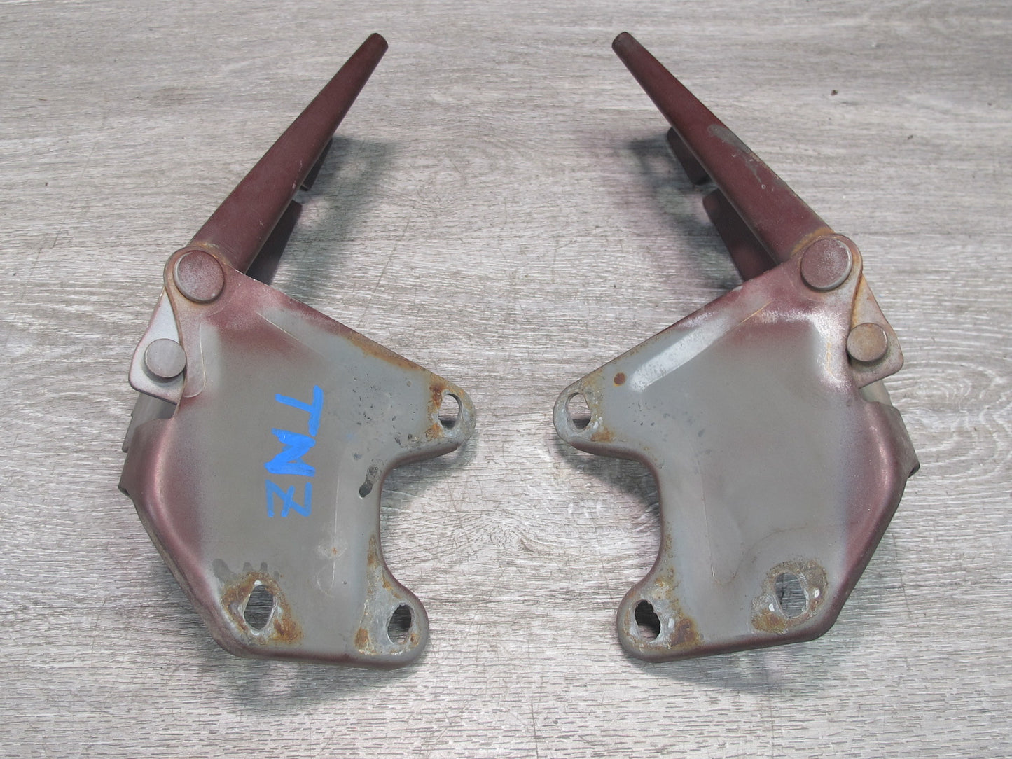 79-83 Datsun Nissan 280ZX S130 Set of 2 Front Hood Hinge OEM