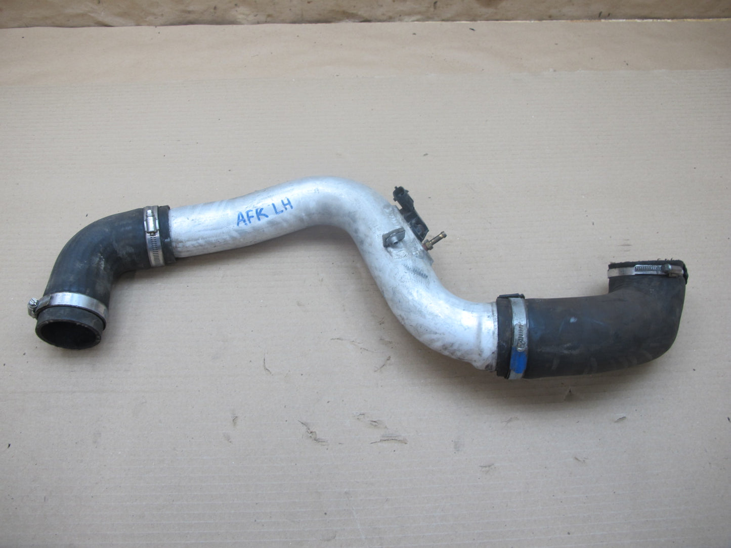 11-12 Fisker Karma Set of 2 Right & Left Intercooler Hose Pipe w Sensor OEM