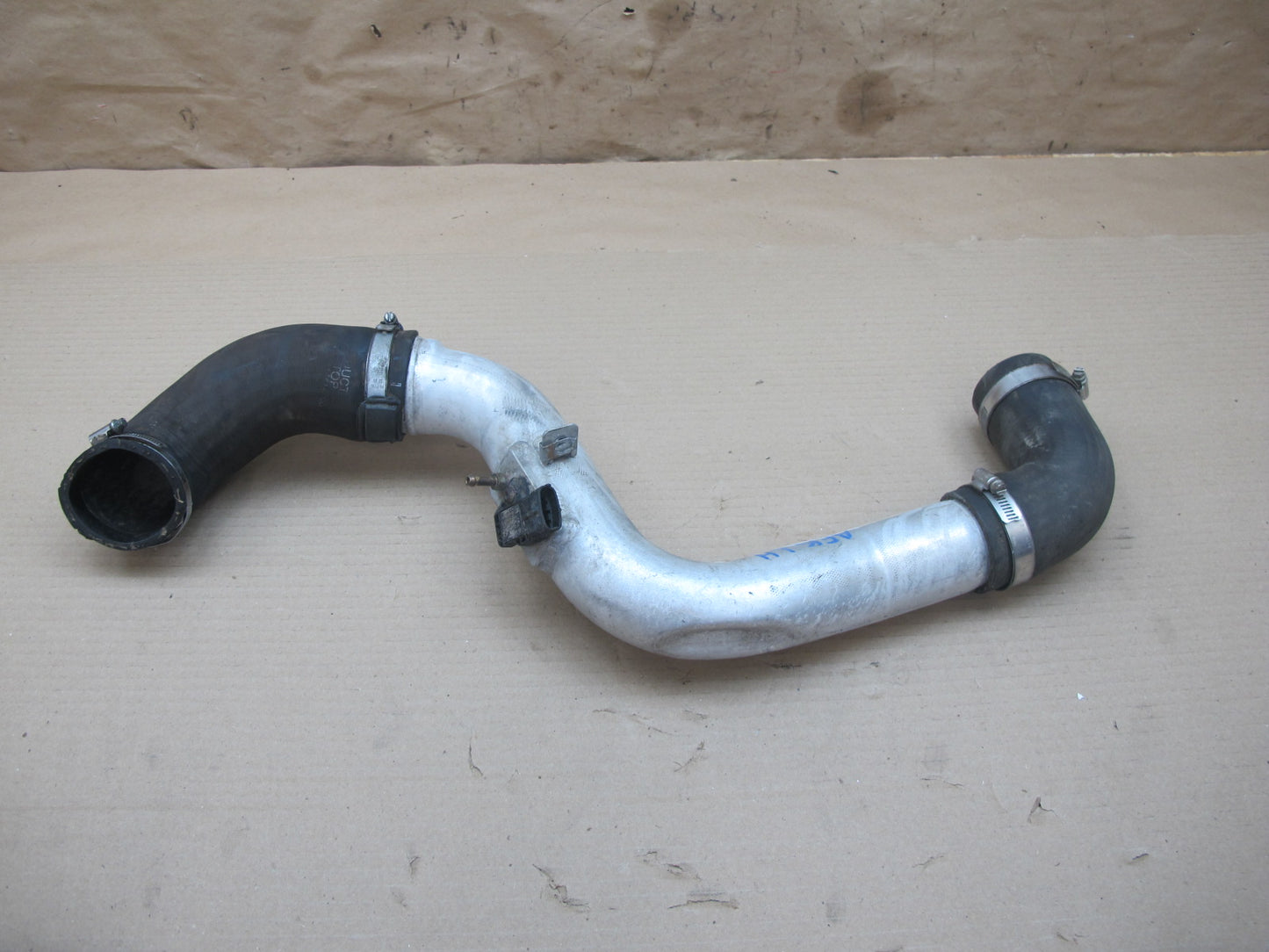 11-12 Fisker Karma Set of 2 Right & Left Intercooler Hose Pipe w Sensor OEM