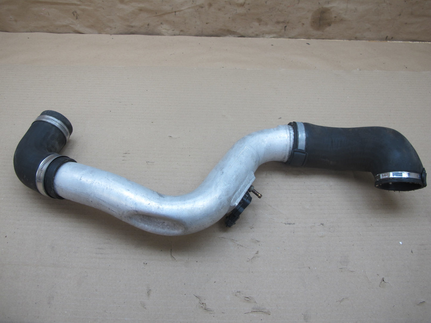 11-12 Fisker Karma Set of 2 Right & Left Intercooler Hose Pipe w Sensor OEM