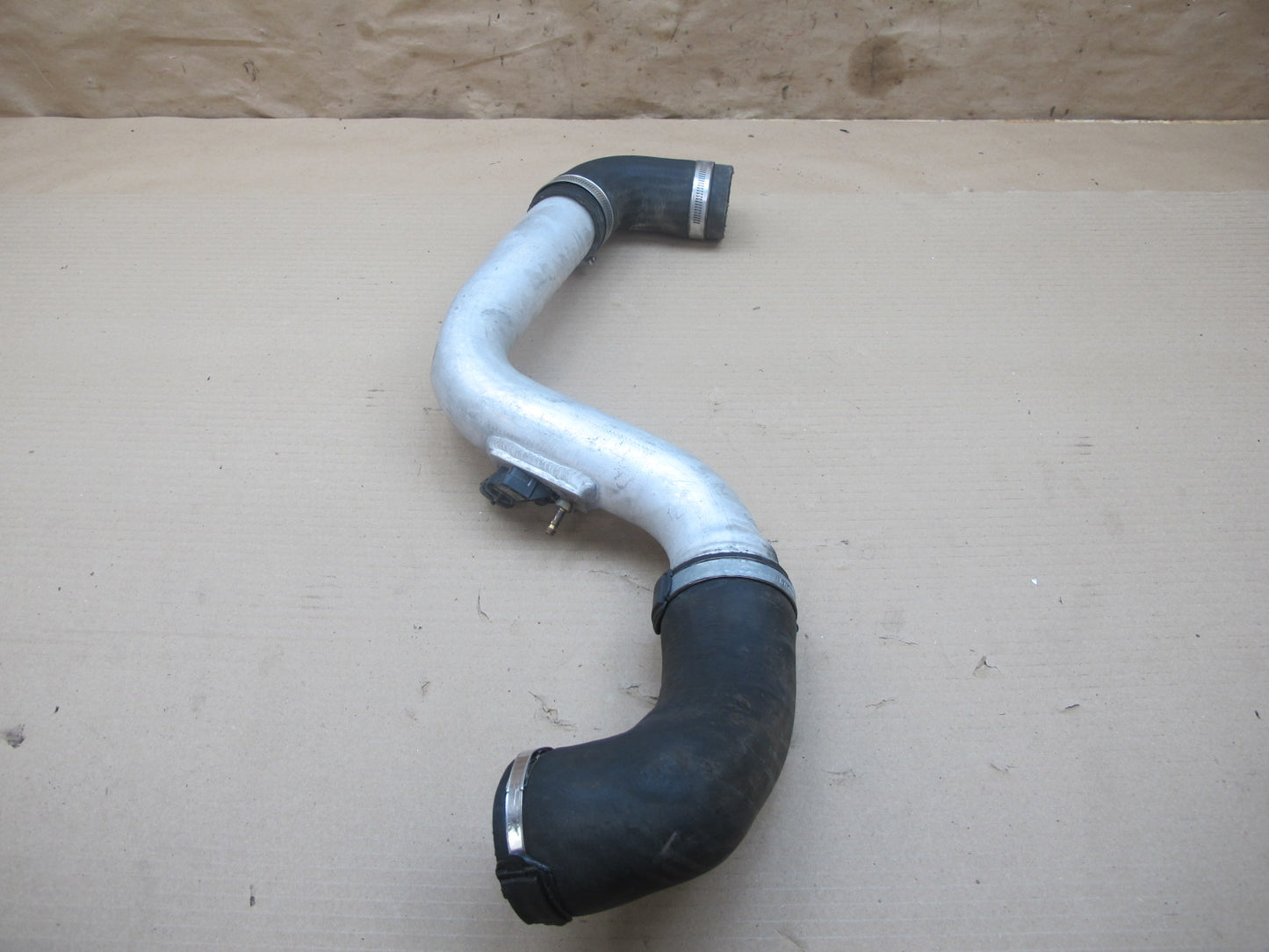 11-12 Fisker Karma Set of 2 Right & Left Intercooler Hose Pipe w Sensor OEM