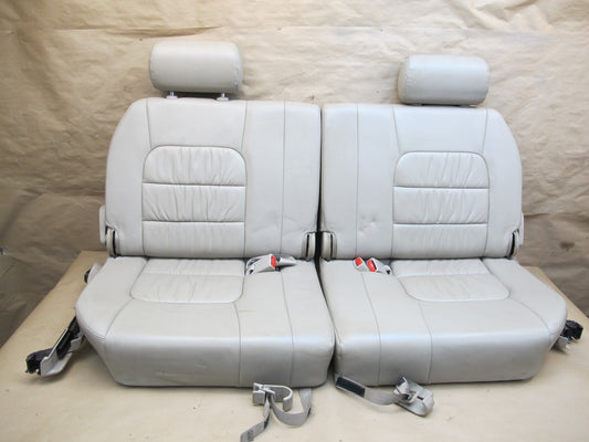 1998-2002 Lexus LX470 Rear 3RD Third ROW Left & Right Leather Seat Set of 2