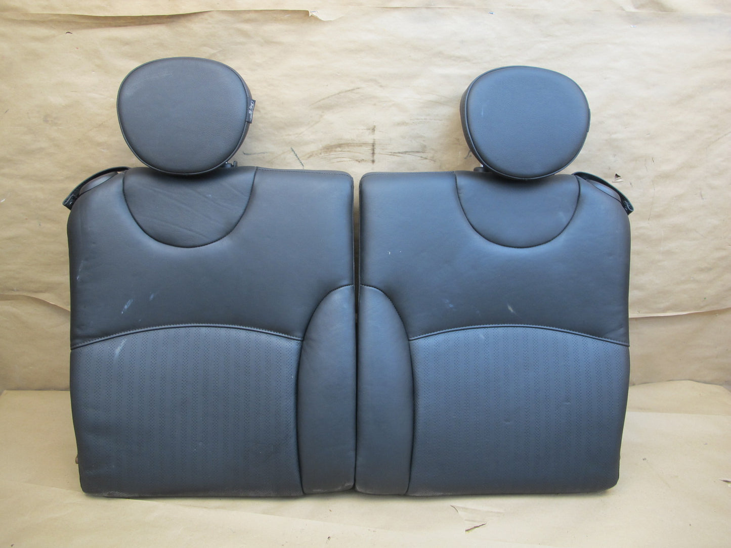 09-15 Mini Cooper R57 Convertible Front Rear Leather Punch Sport Seat Set OEM