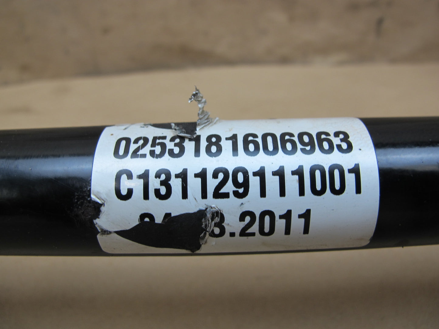 11-12 Fisker Karma Rear Left Suspension Axle Shaft 61K C131129111001 OEM