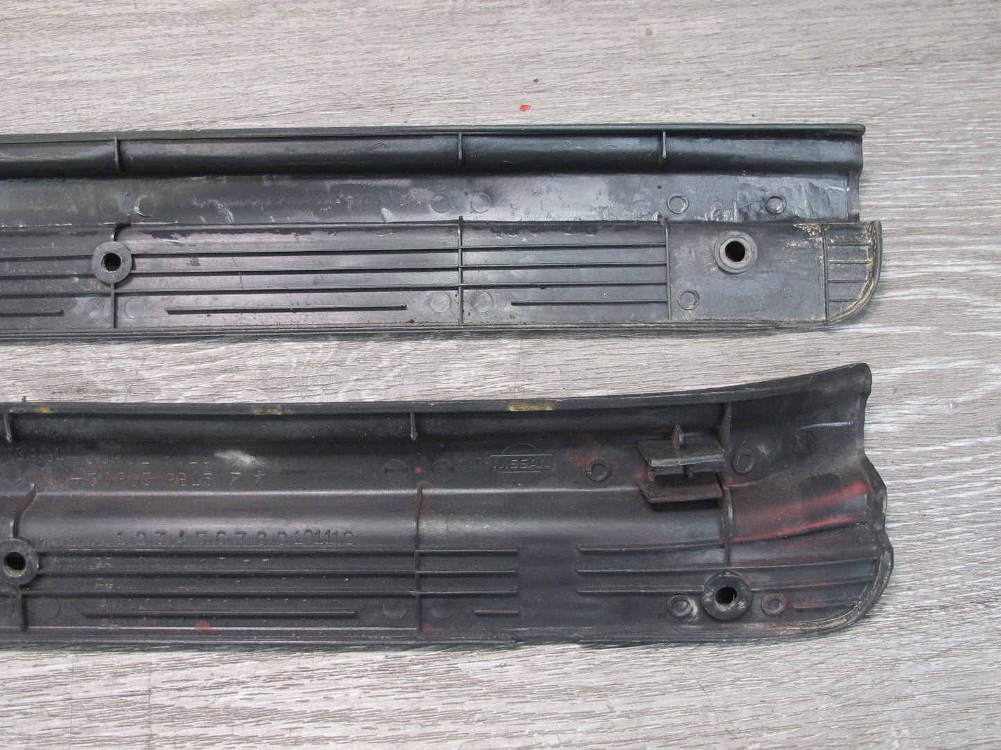 90-96 Nissan Z32 300ZX 2+0 Set of 2 Door Step Scuff Sill Plate Trim OEM