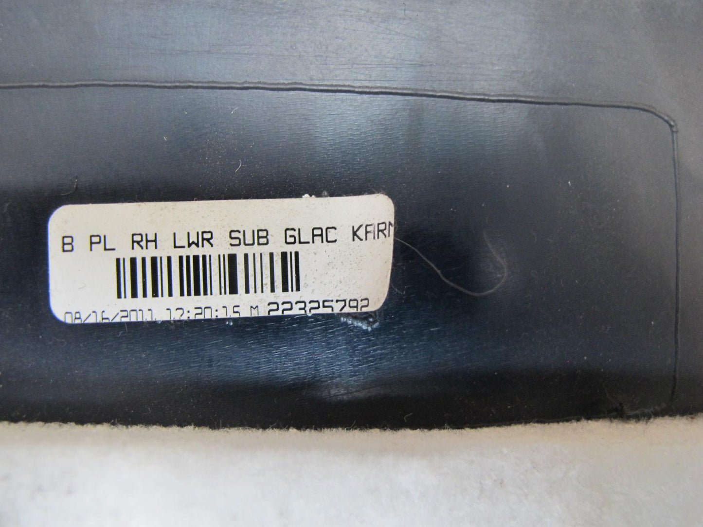 11-12 Fisker Karma Set of 2 Left & Right Lower B Pillar Trim Panel Cover OEM