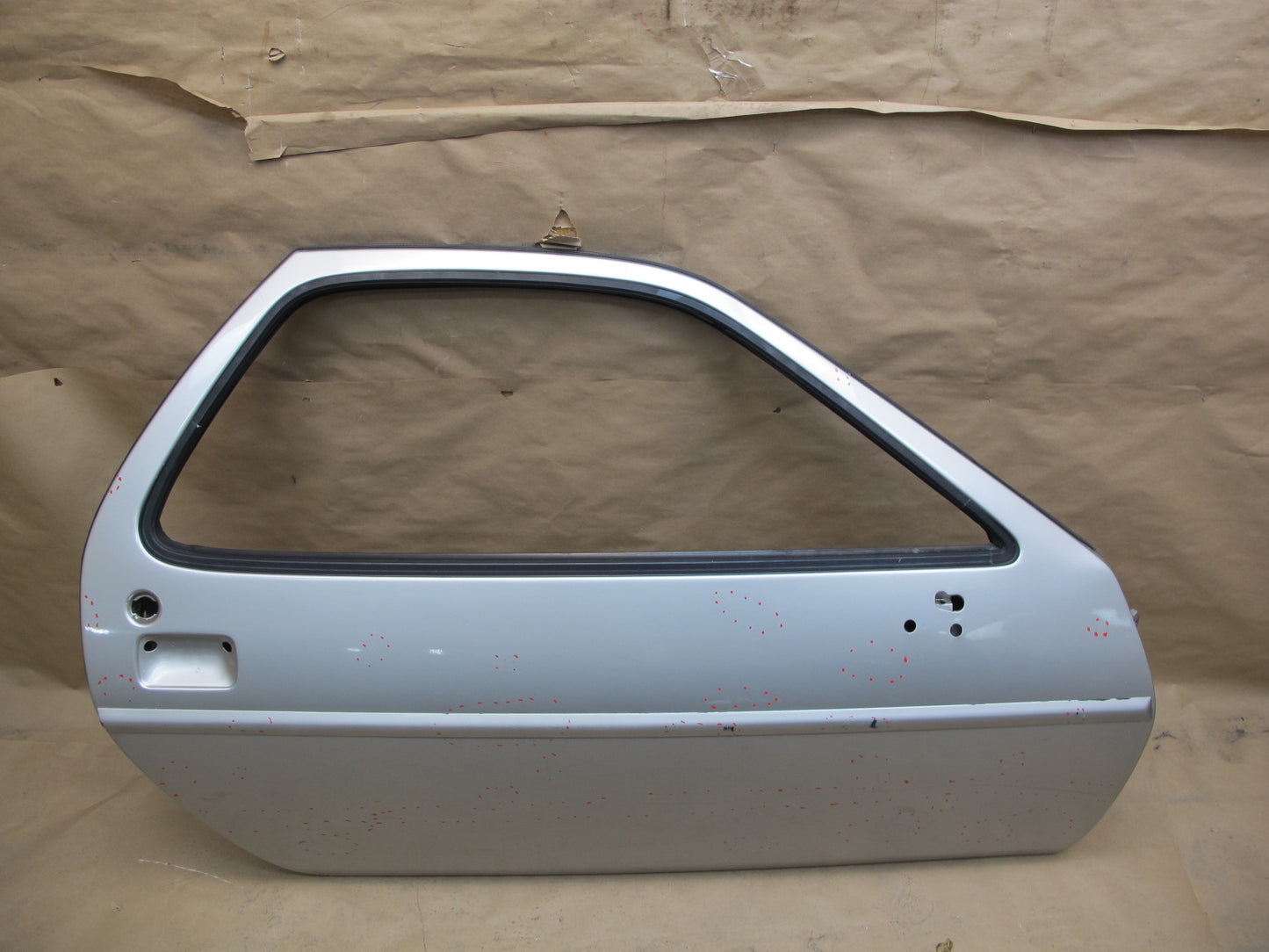 1978-1991 Porsche 928 S Front Right Pass Side Door Shell Panel White Silver