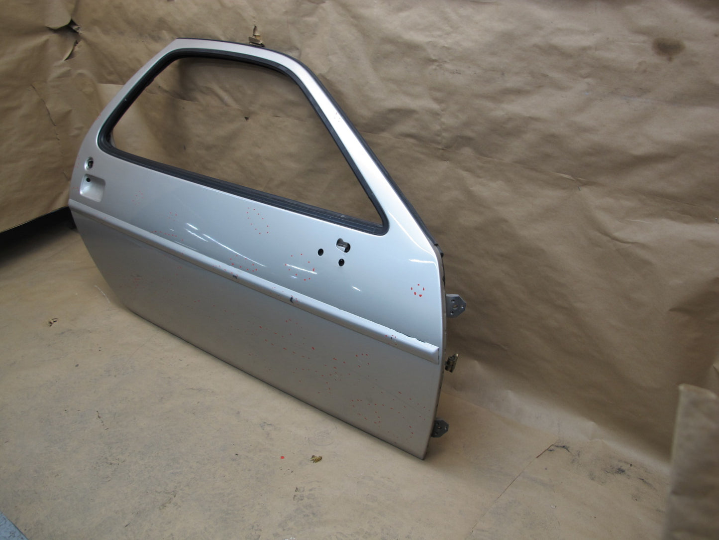 1978-1991 Porsche 928 S Front Right Pass Side Door Shell Panel White Silver