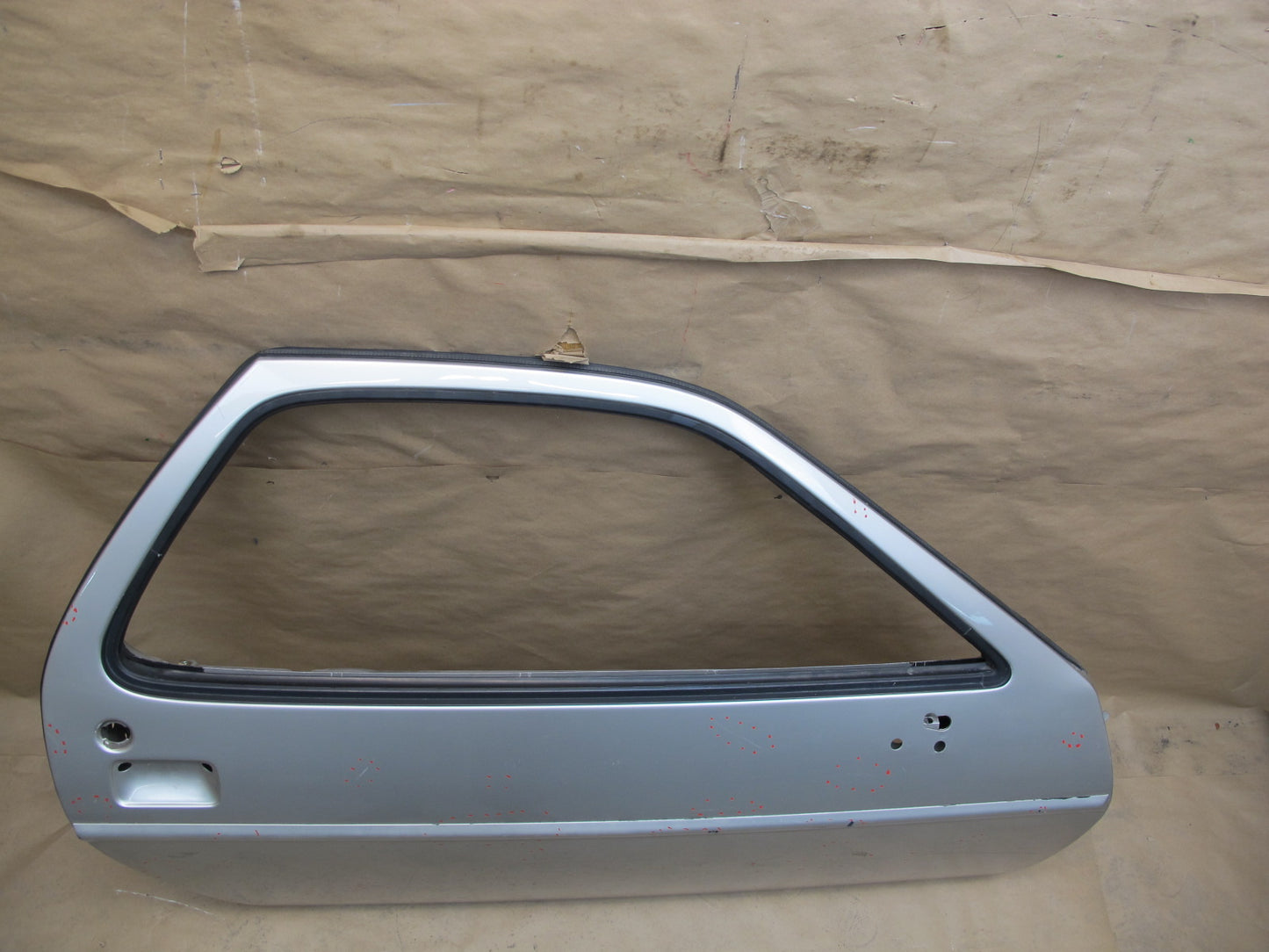 1978-1991 Porsche 928 S Front Right Pass Side Door Shell Panel White Silver