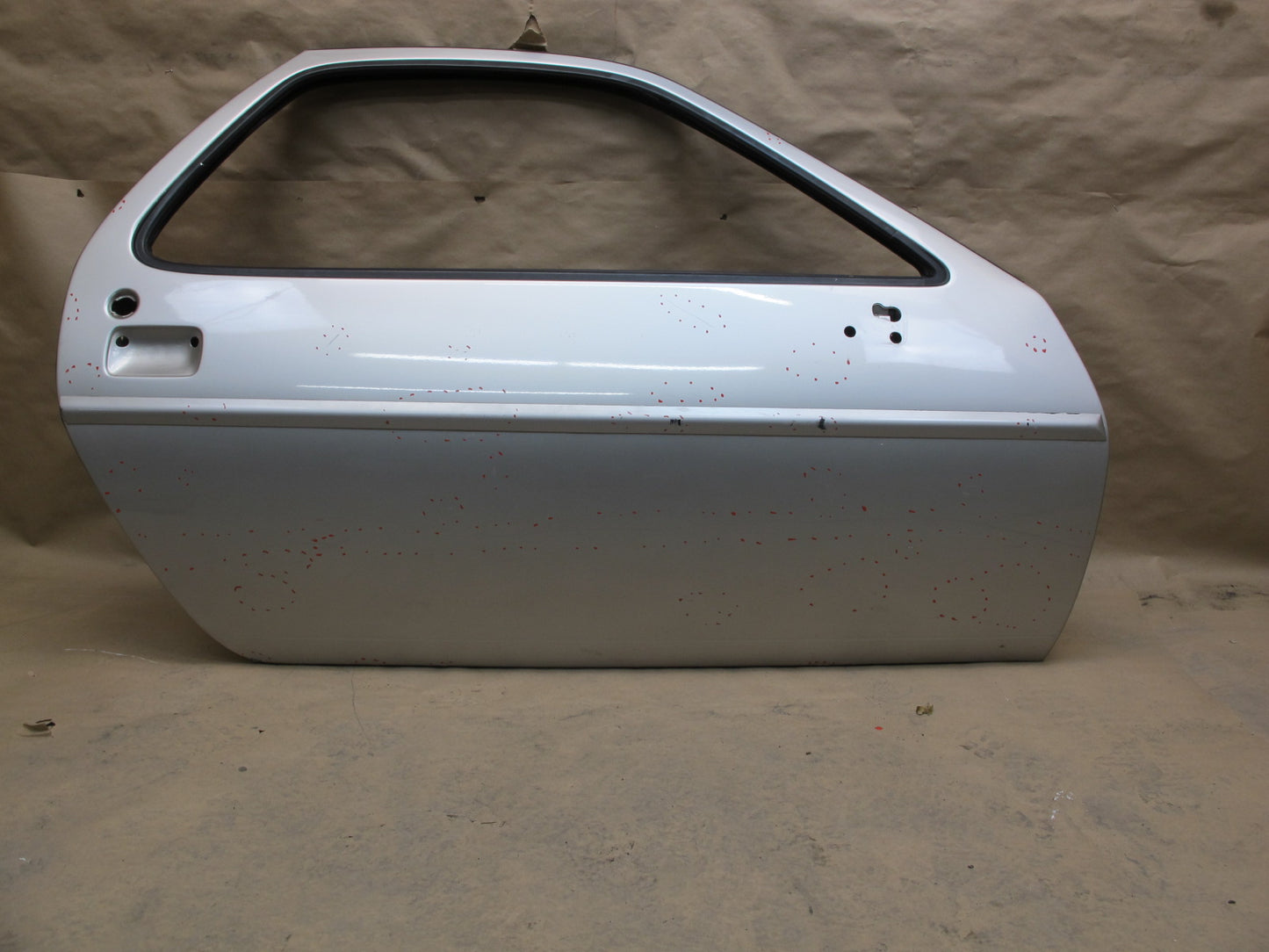 1978-1991 Porsche 928 S Front Right Pass Side Door Shell Panel White Silver