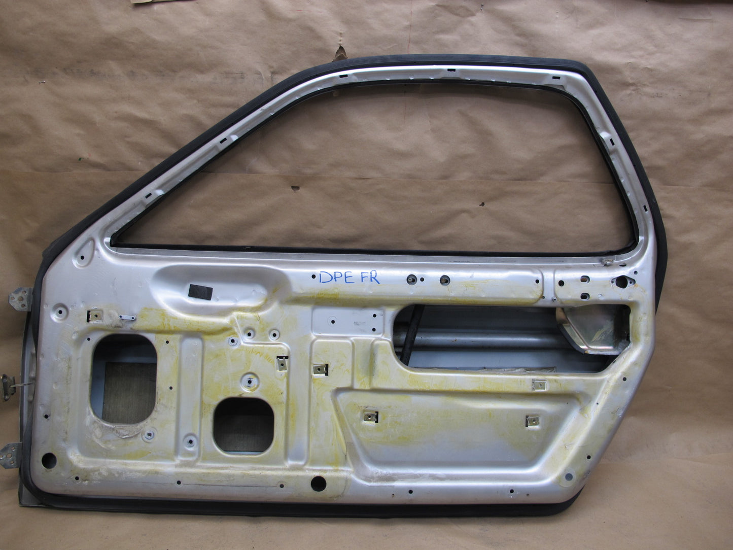 1978-1991 Porsche 928 S Front Right Pass Side Door Shell Panel White Silver