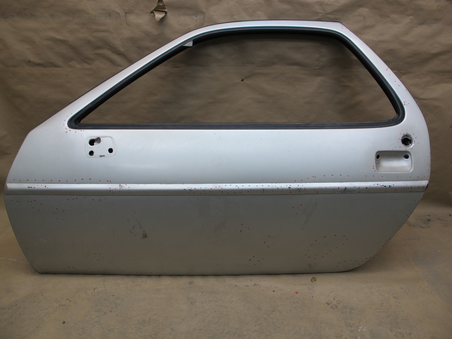 1978-1991 Porsche 928 S Front Left Driver Side Door Shell Panel White Silver