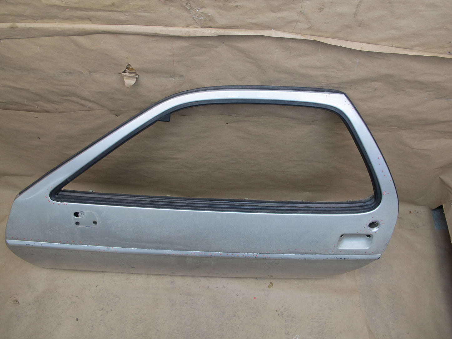 1978-1991 Porsche 928 S Front Left Driver Side Door Shell Panel White Silver