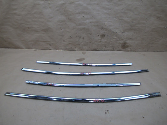 11-12 Fisker Karma Front & Rear Left & Right Door Chrome Molding Trim Set OEM