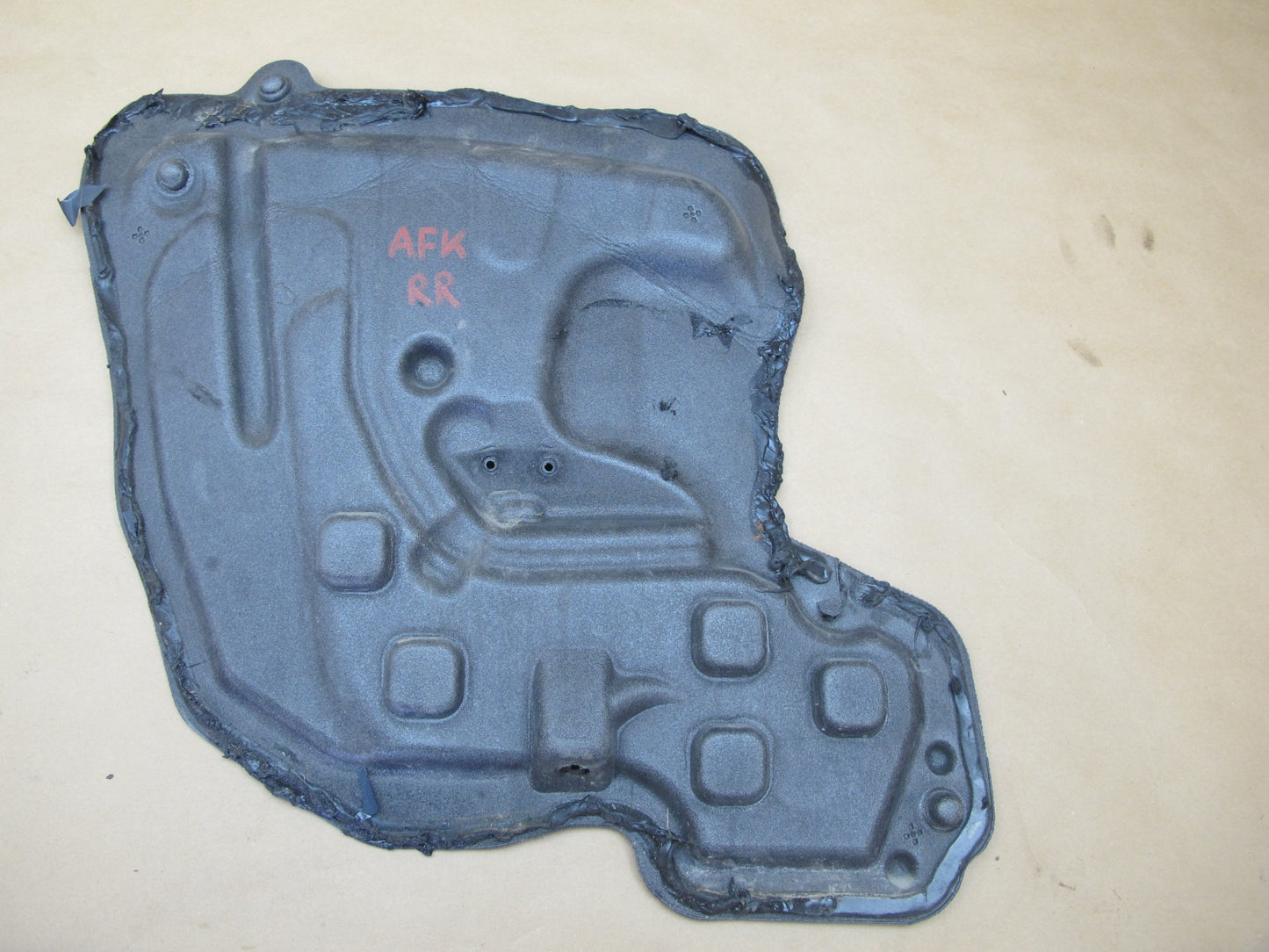 11-12 Fisker Karma Set of 2 Rear Left & Right Door Sound Insulation Panel OEM