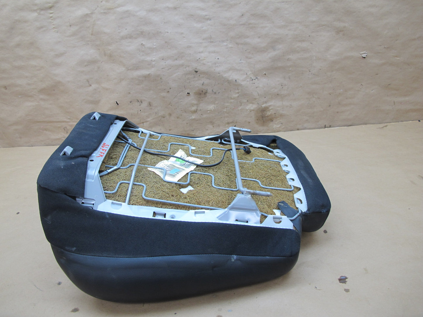 96-02 Mercedes R129 Front Right Seat Upper Backrest Leather Cushion OEM