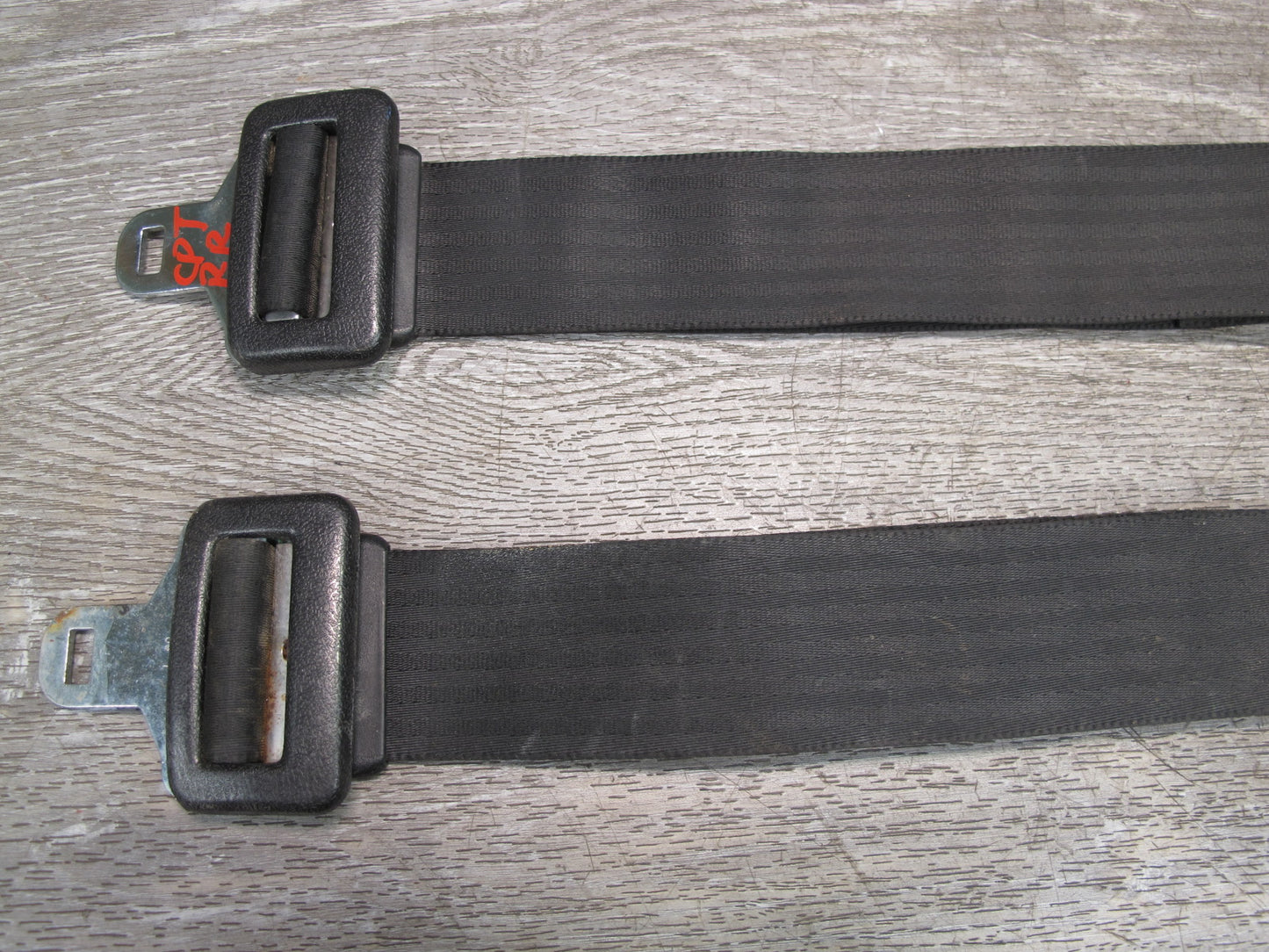 80-82 PORSCHE 924 REAR RIGHT & LEFT SIDE SEATBELT SET OEM