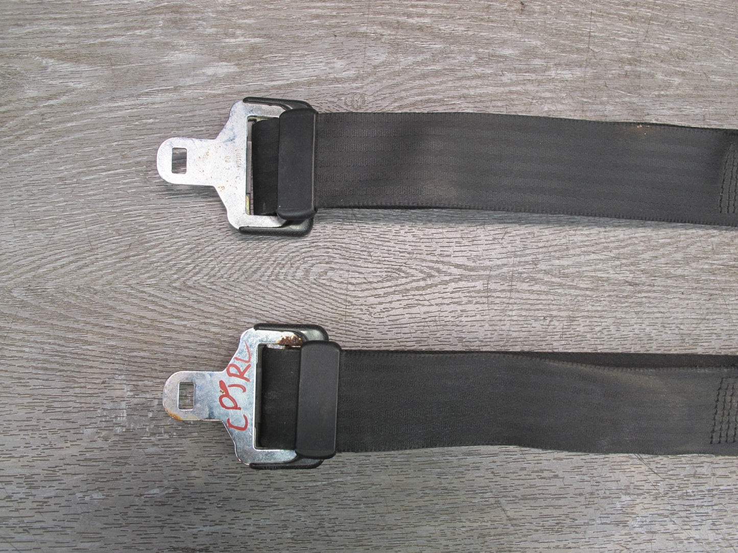 80-82 PORSCHE 924 REAR RIGHT & LEFT SIDE SEATBELT SET OEM