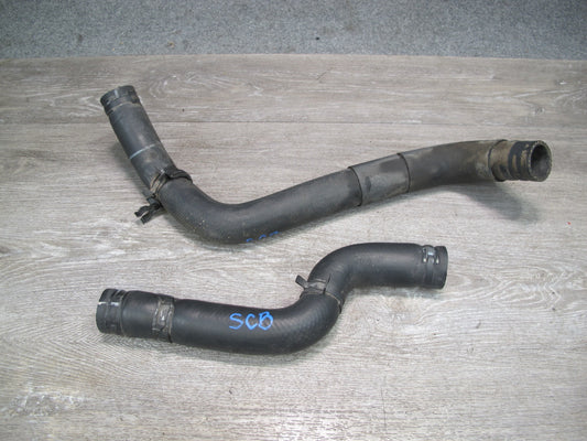 92-96 Lexus UZZ30L SC400 1UZFE Set of 2 Engine Coolant Radiator Hose Line OEM