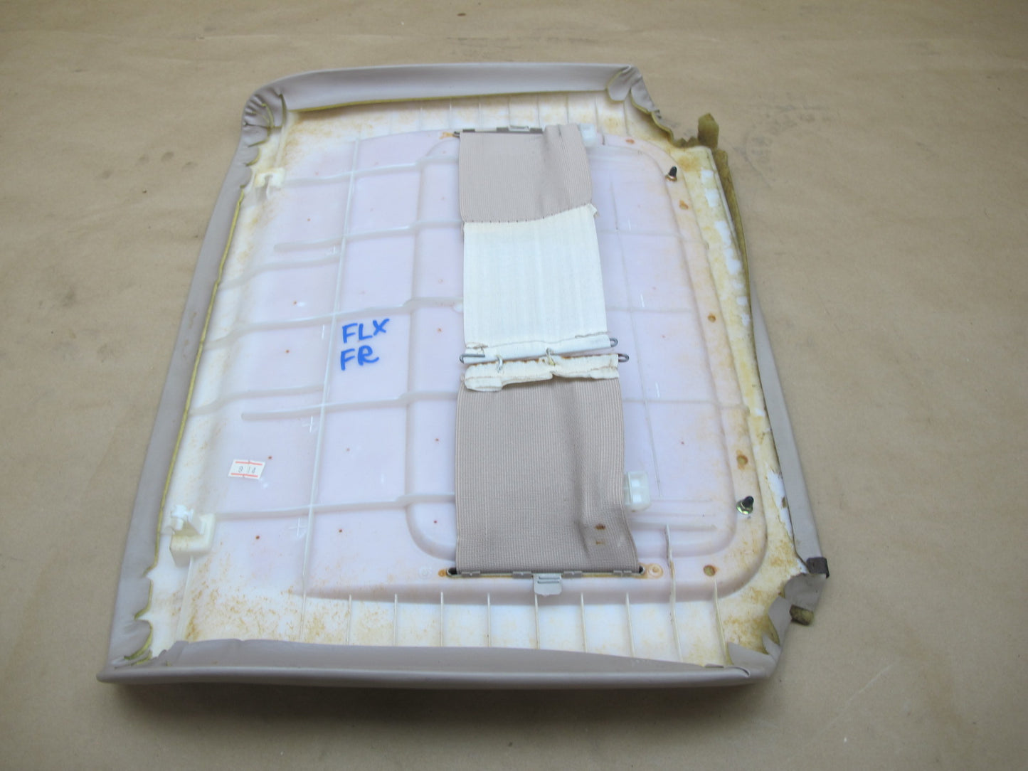 1998-2002 Lexus LX470 Front Right Passenger Side Seat Back Rear Panel Ivory