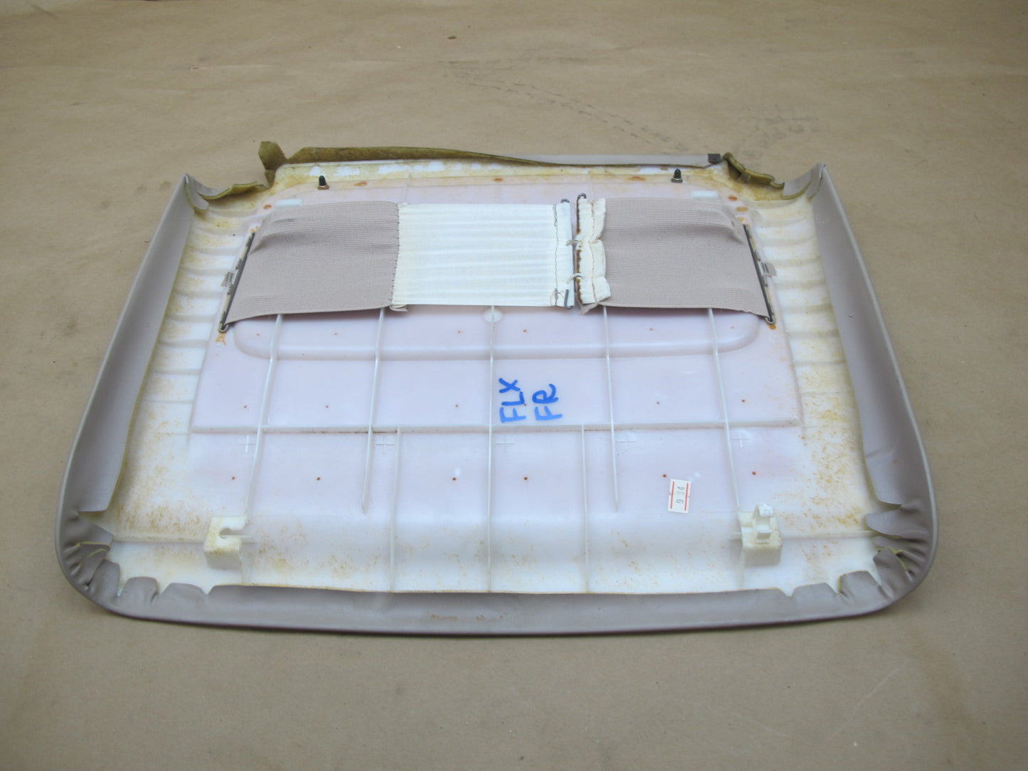 1998-2002 Lexus LX470 Front Right Passenger Side Seat Back Rear Panel Ivory