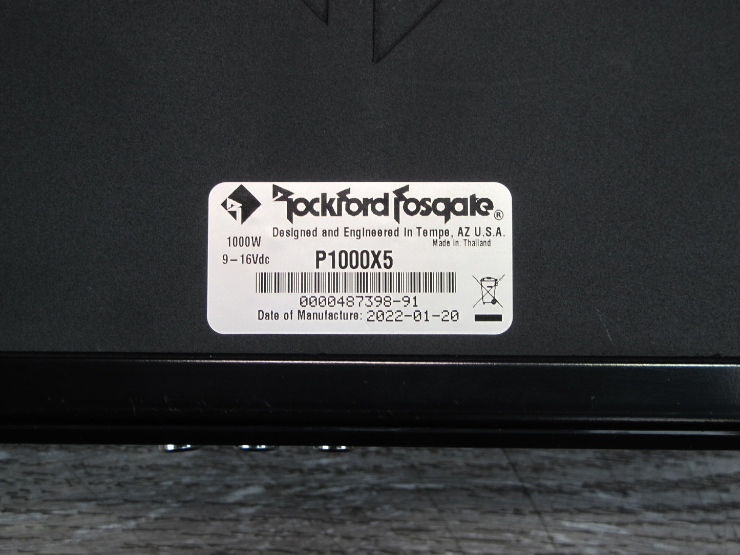 Rockford Fosgate Punch P1000X5 1000W 5 Channel Car Amplifier