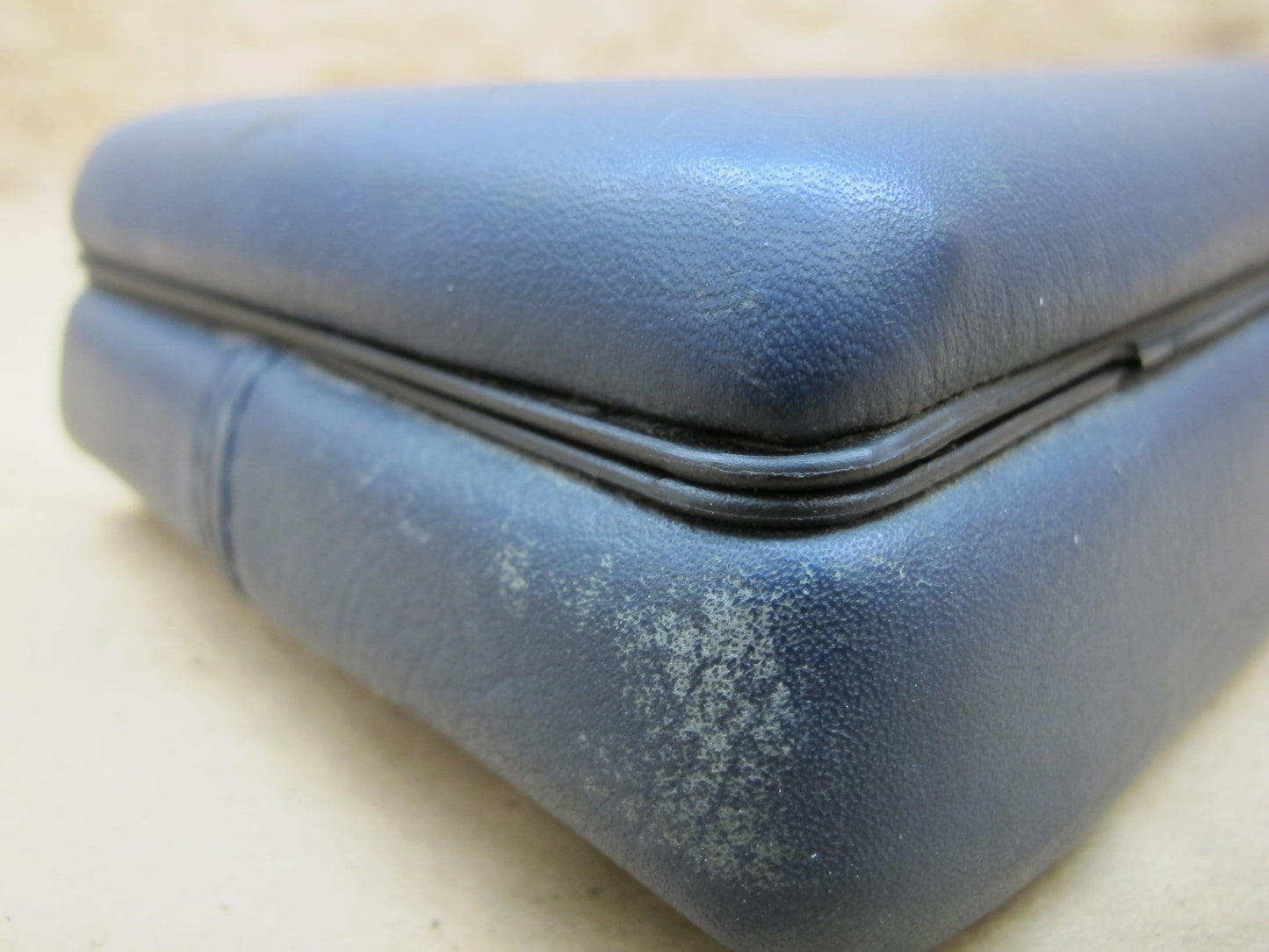 1983-1995 Porsche 928 S Front Center Console Arm Rest Storage Compartment Blue