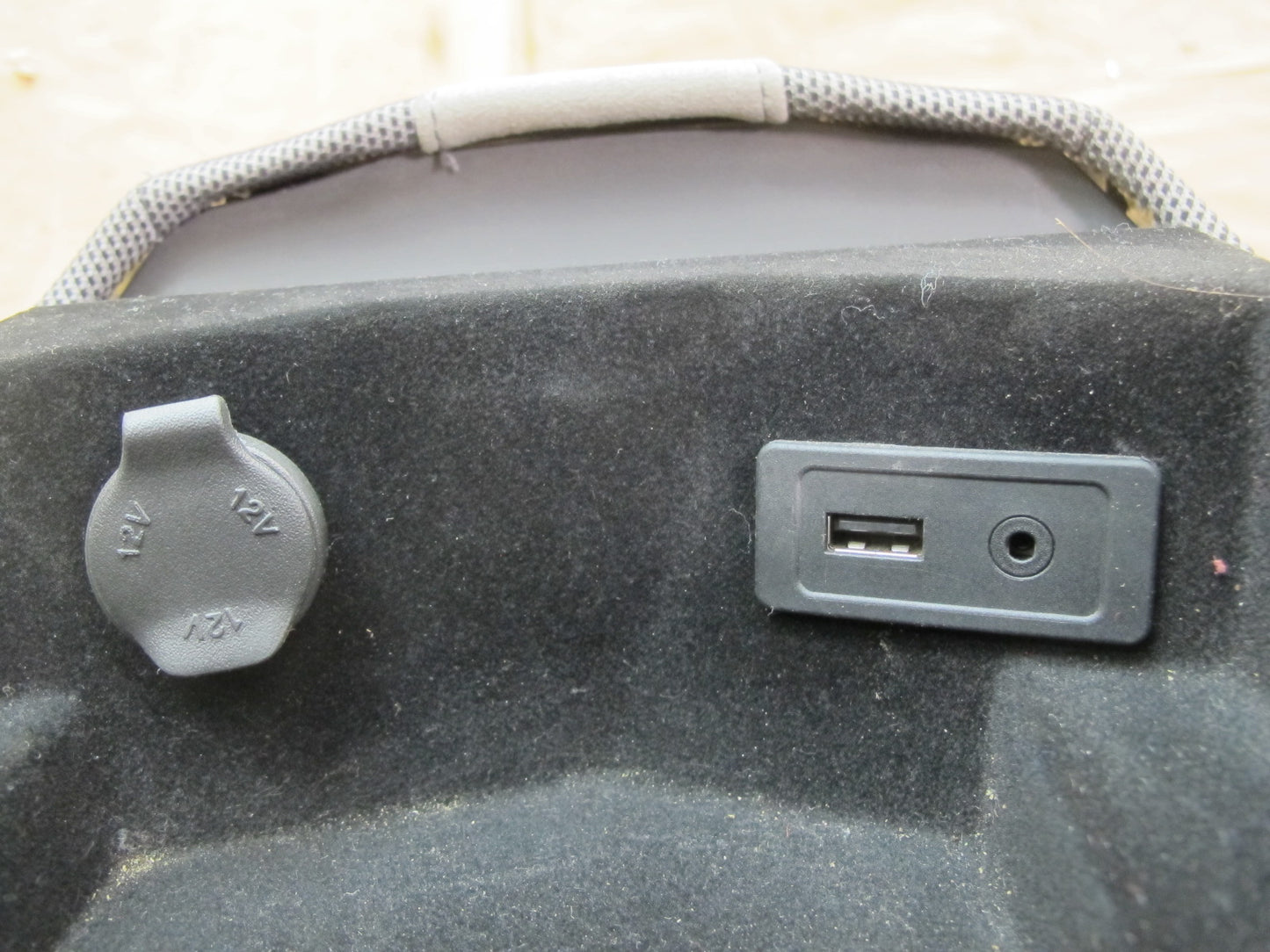 11-12 Fisker Karma Front Center Console Armrest Storage Trim Cover Panel OEM