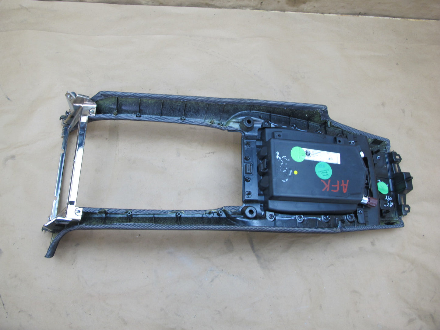 11-12 Fisker Karma Front Center Console Armrest Storage Trim Cover Panel OEM