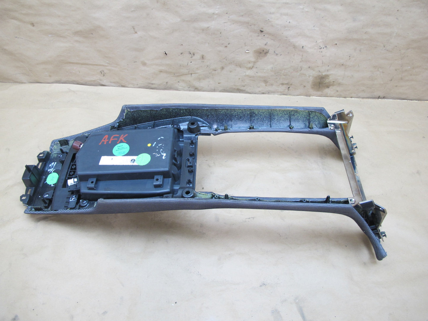 11-12 Fisker Karma Front Center Console Armrest Storage Trim Cover Panel OEM