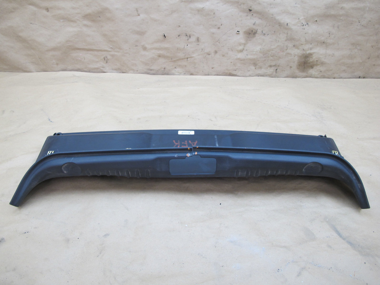 11-12 Fisker Karma Rear Trunk Scuff Sill Plate Trim Cover Panel OEM