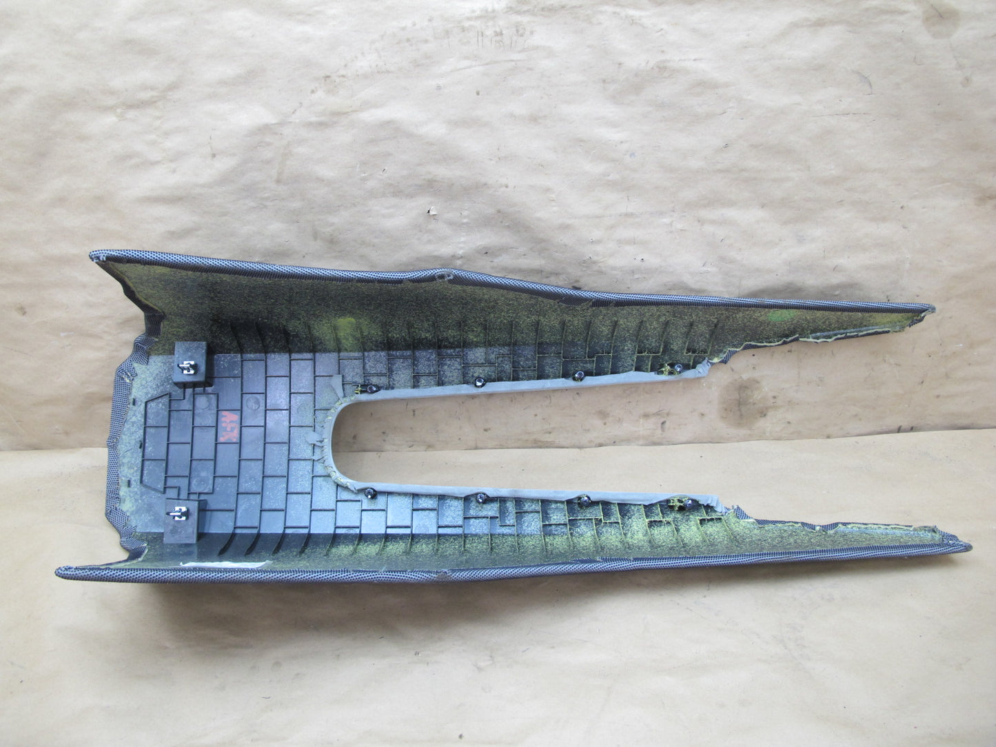 11-12 Fisker Karma Rear Center Console Armrest Trim Cover Panel OEM