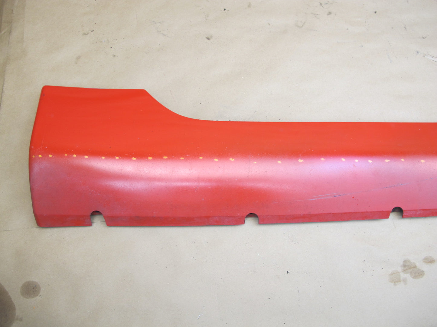 1987-1995 Porsche 928 S4 Rocker Molding Panel Skirt Right & Left Side Set RED