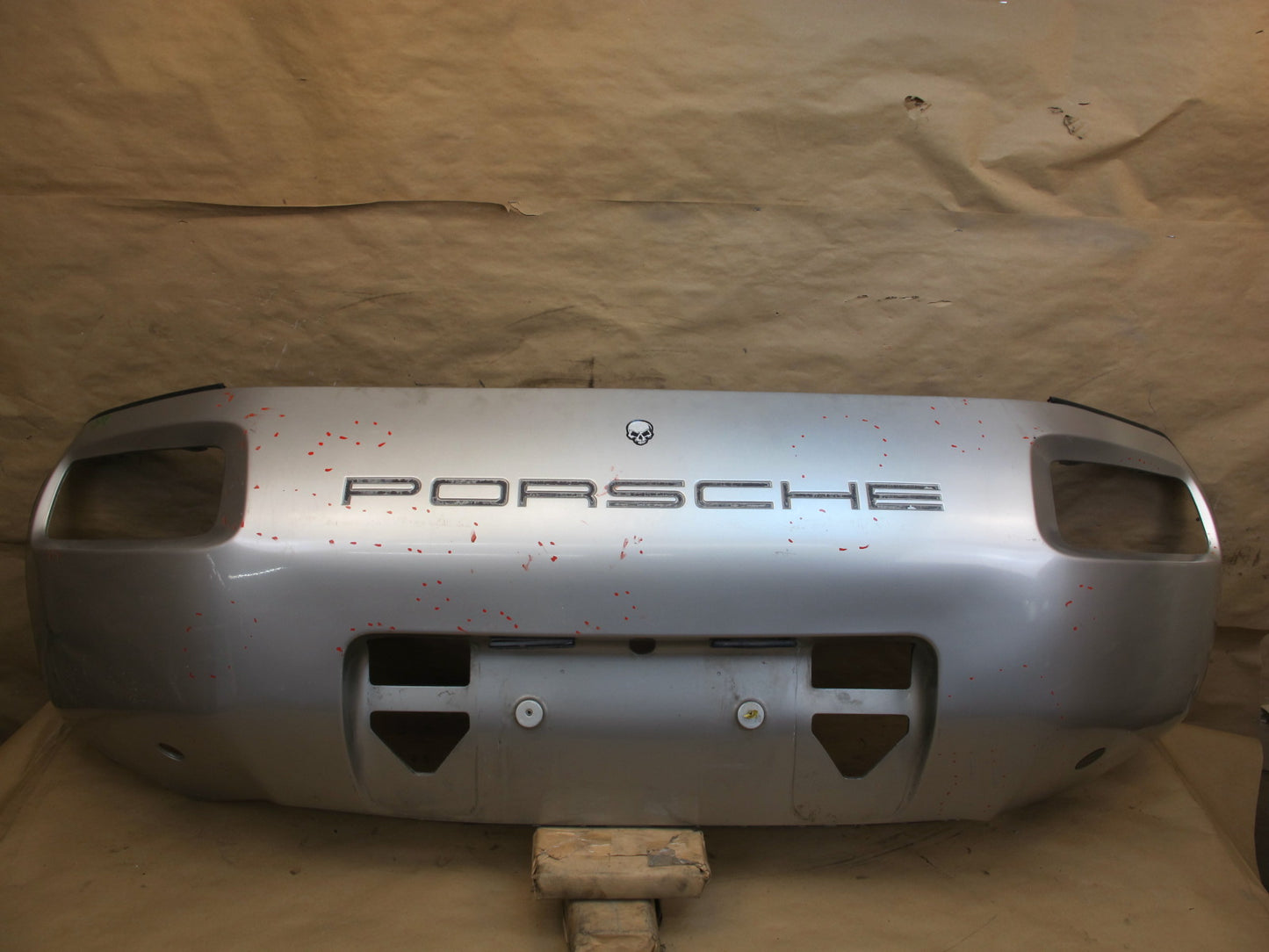 1983-1986 Porsche 928 S Rear Bumper Cover Silver 928505023