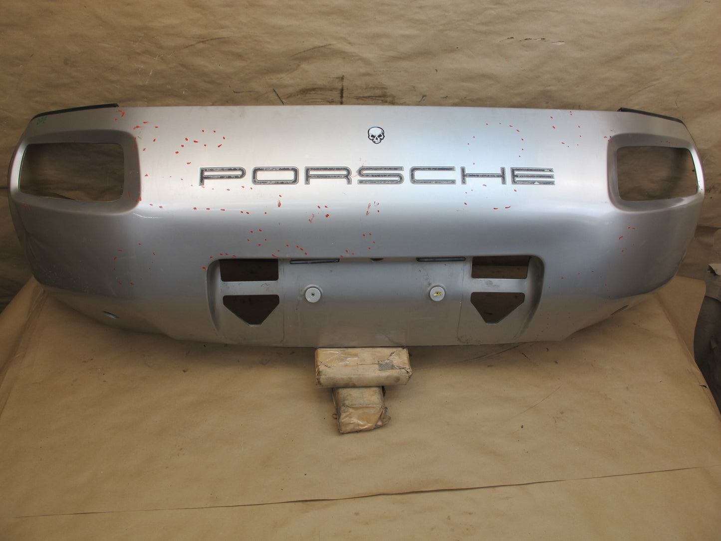 1983-1986 Porsche 928 S Rear Bumper Cover Silver 928505023