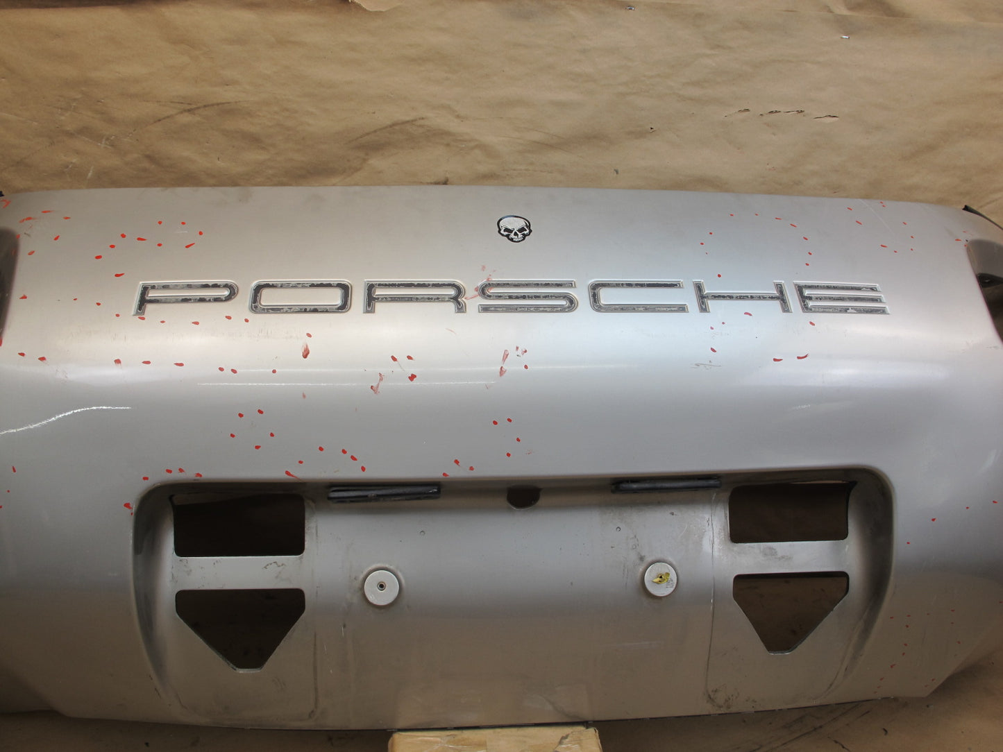 1983-1986 Porsche 928 S Rear Bumper Cover Silver 928505023