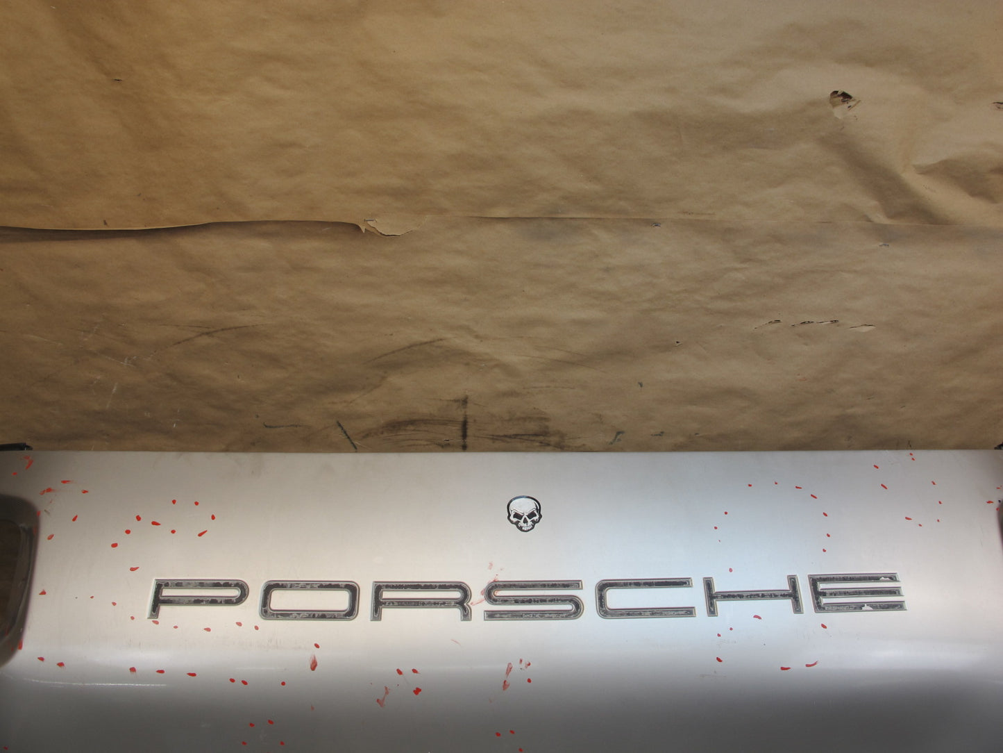 1983-1986 Porsche 928 S Rear Bumper Cover Silver 928505023