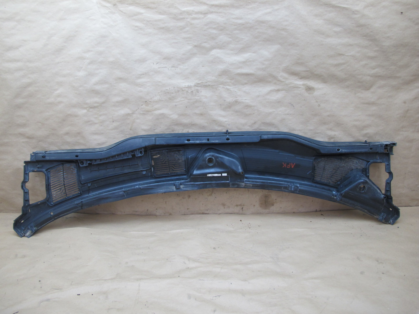 11-12 Fisker Karma Front Windshield Wiper Cowl Air Vent Cover Panel Set OEM