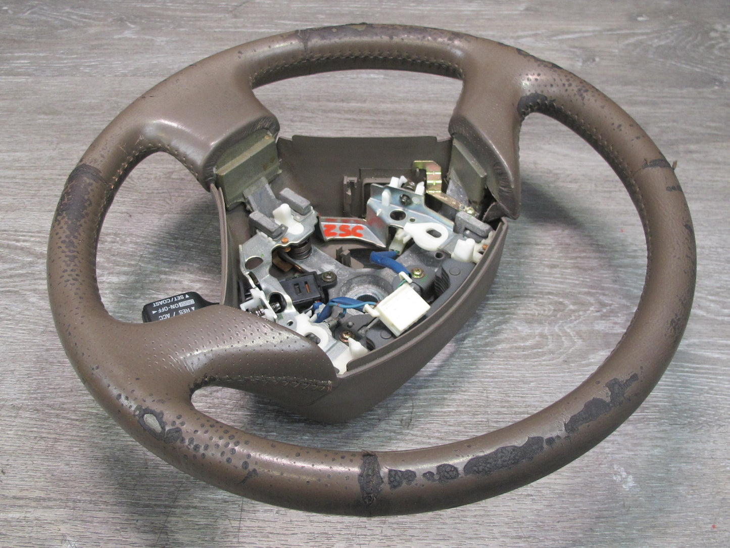 92-00 Lexus JZZ31 SC300 SC400 Leather Steering w Cruise Switch OEM