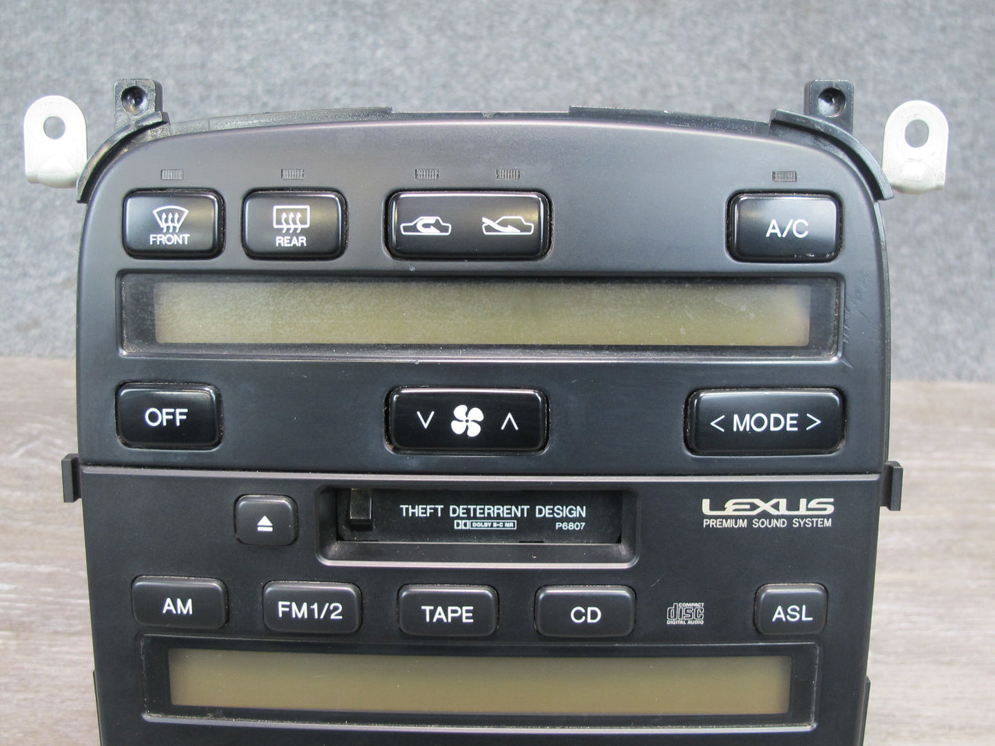 98-00 Lexus SC300 SC400 A/C Climate Switch w Radio Cassette Player Receiver