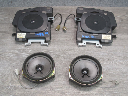 88-91 Mazda RX7 Convertible Set of 4 Door & Rear Quarter Pioneer Speaker OEM