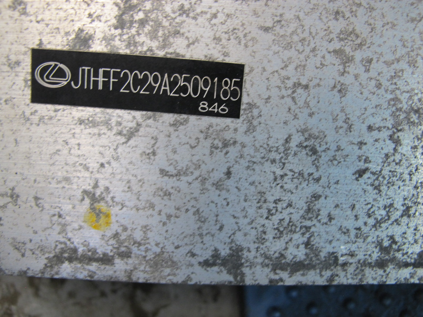 10-13 Lexus IS250 IS350 Convertible Rear Bumper Impact Reinforcement Bar OEM