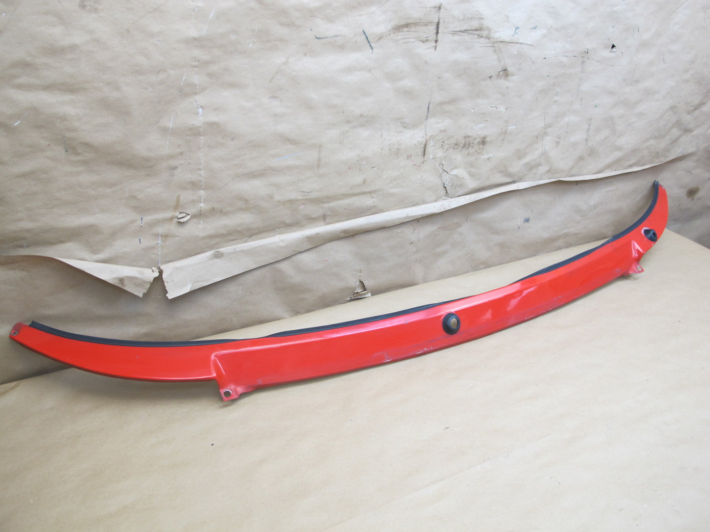 1987-1995 Porsche 928 S4 Front Windshield Lower Cowl Panel Cover RED