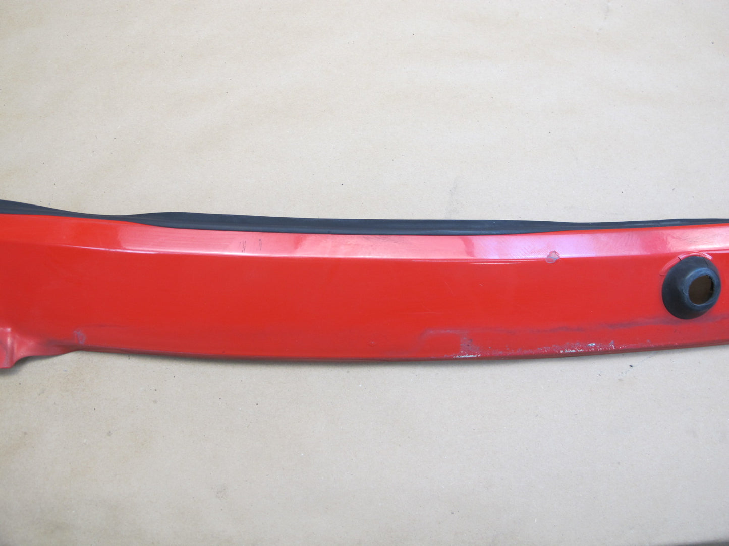 1987-1995 Porsche 928 S4 Front Windshield Lower Cowl Panel Cover RED