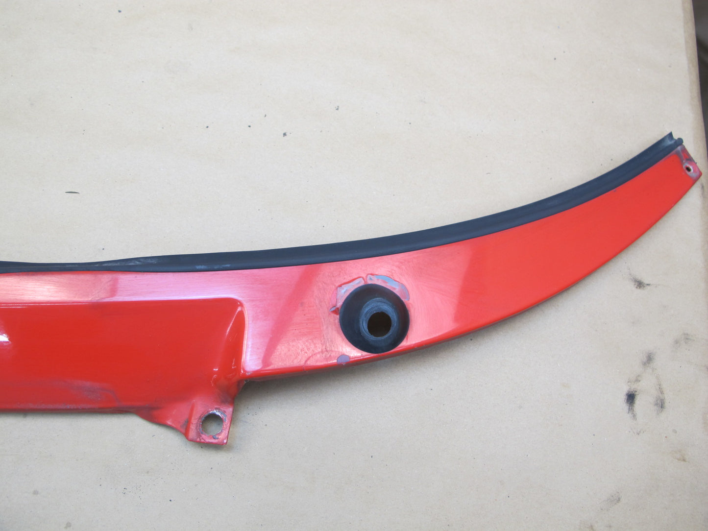 1987-1995 Porsche 928 S4 Front Windshield Lower Cowl Panel Cover RED