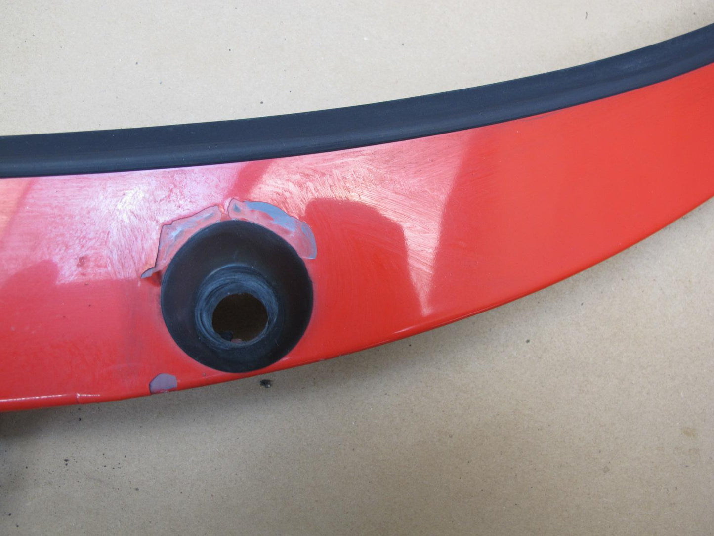 1987-1995 Porsche 928 S4 Front Windshield Lower Cowl Panel Cover RED