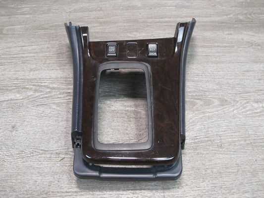 92-96 Toyota Cresta MARK2 JZX90 A/T Shifter Console Trim Bezel Panel Wood OEM